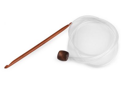Bambusový háček na tuniské háčkování{% if variant.name %} – 7 (6 mm) bambus tmavý{% endif %}