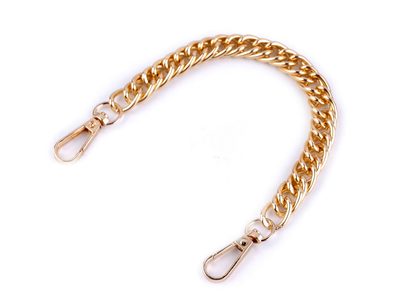 Řetízek / ucho na kabelku s karabinou délka 25 cm{% if variant.name %} – 2 růžové zlato{% endif %}