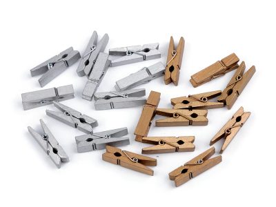 Dřevěný kolíček metalický 7x35 mm balení 10 KUSŮ{% if product.brand.name %} – Galanterka{% endif %}