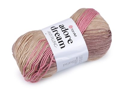 Pletací příze Adore Dream 100 g{% if variant.name %} – 2 (1051) pudrová{% endif %}