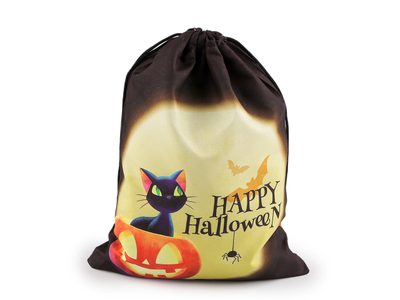 Dárkový pytlík Halloween 17x23 cm - 2 černá