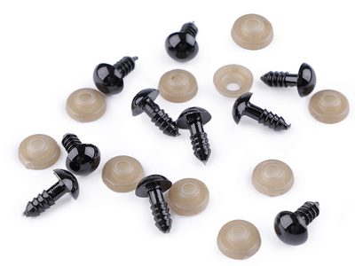 Oči s pojistkou Ø10 mm balení 10 kusů{% if product.brand.name %} – Galanterka{% endif %}