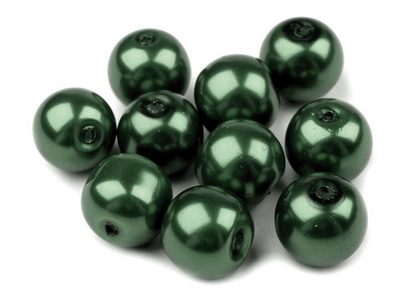 Skleněné voskové perly Ø8 mm 50g{% if variant.name %} – 59B zelená tm.{% endif %}