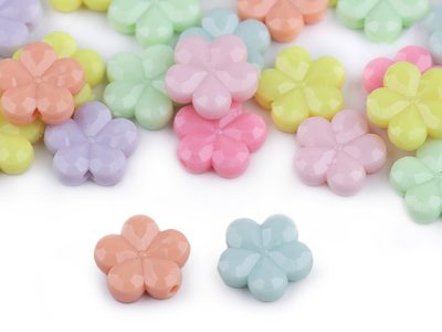 Plastové korálky hvězda, srdce, květ 20 g{% if variant.name %} – 2 (15x15 mm) mix květ{% endif %}