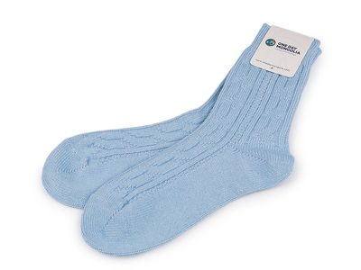Vlněné ponožky mongolské unisex - 7 modrá světlá