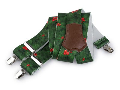 Šle VÁNOČNÍ šíře 3,5 cm délka 120 cm{% if variant.name %} – 5 zelená{% endif %}