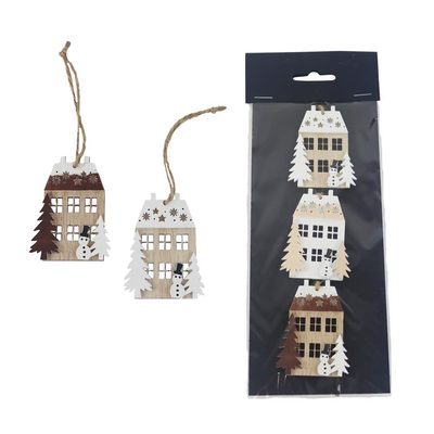 Domeček k zavěšení, 3 ks D7519 - 6 cm{% if product.brand.name %} – Morex{% endif %}