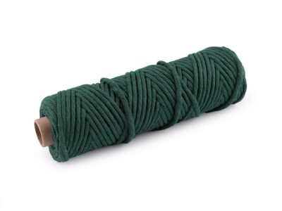 Bavlněná šňůra macrame Ø3 mm 50 m{% if variant.name %} – 3 zelená tmavá{% endif %}