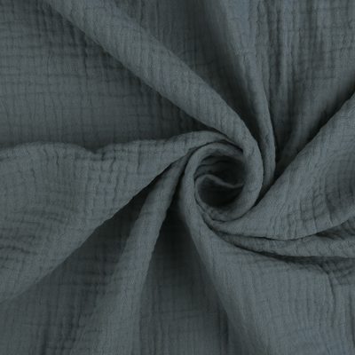 Mušelínové povlečení - tm. šedé 140x200, 70x90 cm – fotka 1