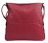 Praktická velká dámská crossbody kabelka 47-MH červená