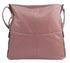 Praktická velká dámská crossbody kabelka 47-MH starorůžová