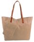 Velká latté hnědá shopper dámská taška s crossbody uvnitř