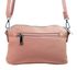 Růžová crossbody dámská kabelka se třemi oddíly 5414-BB
