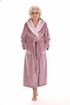 Župan s kapucí Flora mauve mist 39 56 4353