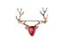 Vánoční brož s broušenými kamínky jelen