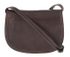 Kožená crossbody dámská kabelka Enila I Fratelli tmavá hnědá