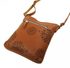 Crossbody dámská kabelka v květovaném designu hnědá 5432-BB