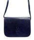 Kožená malá dámská crossbody kabelka tmavě modrá