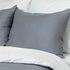 Saténové povlečení LUXURY COLLECTION tmavě šedé/bílé