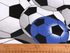 Bavlněná látka / plátno fotbalový míč METRÁŽ