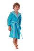 Dětský župan s kapucí Tampa duo tyrkysový