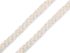 Oděvní šňůra / bavlněná příze / knot Ø5 mm splétaná 10 metrů