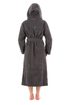 Bavlněný župan s kapucí Athena antracitový 31 16 9551