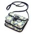 GREGORIO Kožená dámská crossbody kabelka s květy