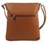 Crossbody dámská kabelka v květovaném designu hnědá 5432-BB