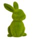 Flokovaný zajíček 20 cm - zelená dekorace – fotka 2
