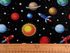 Bavlněná látka / plátno vesmír / planety METRÁŽ