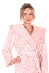 Župan s kapucí Flora růžová perla 39 56 3053