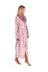 Flora Mauve Mist - Dámský Župan s Límcem - Model 25 56 4303