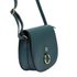 GREGORIO Kožená dámská crossbody kabelka petrolejová modrá