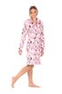 Dámský župan se zipem TOYA růžová 71 26 0010