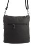 Malá crossbody dámská kabelka s přívěskem 1994-BB tmavě šedá