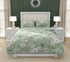 Bavlněné povlečení DELUX MAGNÓLIE zelená