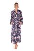 Dámský květinový župan TOYA modrá 21 26 0009