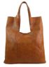Velká světle šedá shopper dámská kabelka s crossbody uvnitř