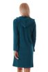 Krátký dámský župan na zip Bari 38 64 6450 deep lagoon