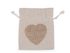 Bavlněný pytlík srdce 11x13 cm