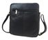GROSSO Kožená pánská crossbody taška 23,5x26x6 cm černá