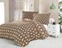 Saténové prodloužené povlečení LUXURY COLLECTION 140x220, 70x90cm CARERO béžové