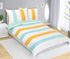 Povlečení MIKROFLANEL Bílá,Tyrkysová,Žlutá 95/336 140x200, 70x90 cm