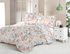 Saténové francouzské prodloužené povlečení LUXURY COLLECTION 1+2, 240x220, 70x90cm CORAL garden