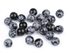 Minerálové korálky Obsidián vločkový Ø8 mm balení 40 kusů – fotka 1