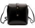 Kožená moderní malá dámská crossbody kabelka černá