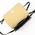 Kožená malá dámská podélná crossbody kabelka fuchsiově růžová