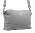 Světle šedá crossbody dámská kabelka se třemi oddíly 5414-BB