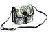 GREGORIO Kožená dámská crossbody kabelka s květy